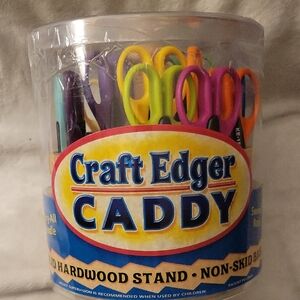 Craft Edger Caddy Scissors. Missing One, But New Without Tags